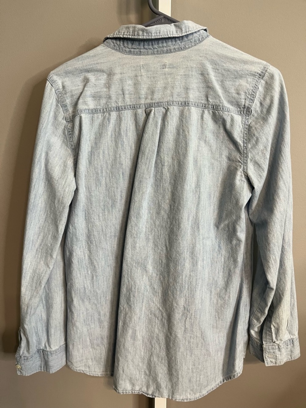 SOLD Old Navy Light Wash Denim Button-Down Shirt - Picture 5 of 5